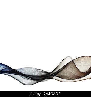 abstract circle blue and brown tone vector background, wave overlapping with shadow modern and summer on beach concept, space for text or message web Stock Vector