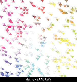Multi-color geometric triangular low poly low poly style. Gradient background. Polygonal vector Stock Vector