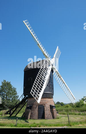 windmill at Avoncroft Museum of Buildings, Worcestershire, UK Stock Photo