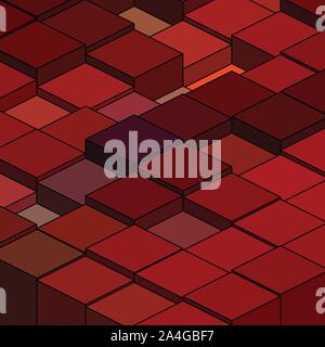 geometric figures. red squares eps 10 Stock Vector