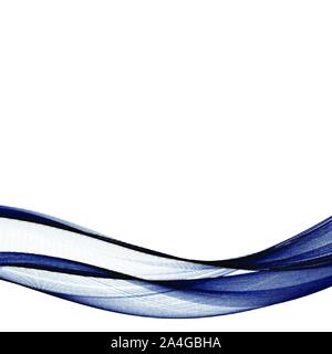 elegant blue wave on transparent background vector illustration Stock ...