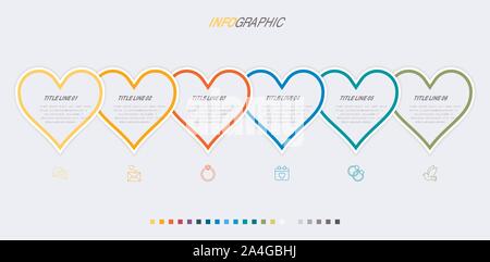 Vector infographics - valentines day, mothers day, wedding, love and romantic events. Stock Vector