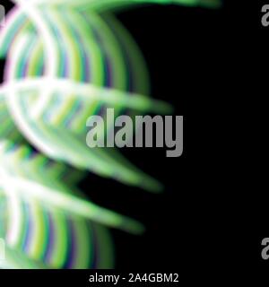 Abstract neon waves background with aberrations Stock Vector