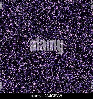 Violetglitter background vector illustration. yellow and brown dust falling down, flying circle Golden confetti elements. Sparkle dots, round tinsel e Stock Vector