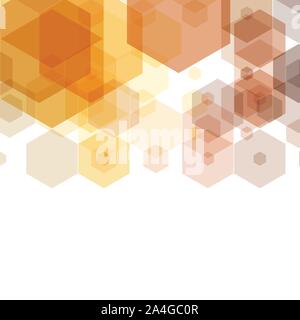 Honeycomb inspired Abstract geometric Background. Hexagons and triangles. Vector regular Texture. Stock Vector