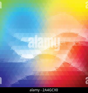 Light Blue, Green vector texture with colorful hexagons. Colorful hexagons on white backdrop. Pattern for ads, leaflets. Stock Vector