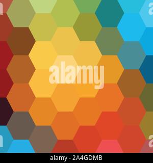 Abstract colorful background. vector hexagonal background Stock Vector