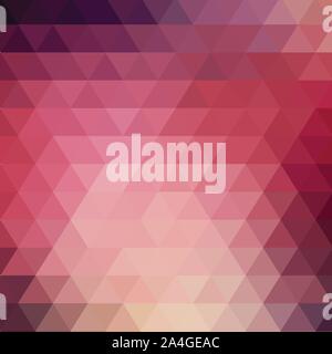 Dark Pink vector polygon abstract background. A sample with polygonal shapes. Completely new template for your banner. Stock Vector