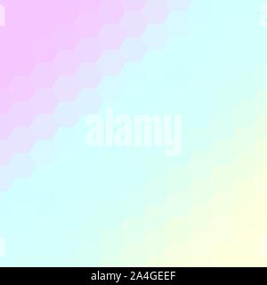 light pink and blue hexagon background Stock Vector