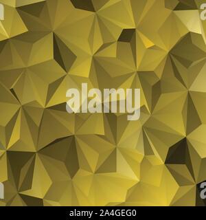 wide abstract vector geometric triangle background - green and yellow Stock Vector