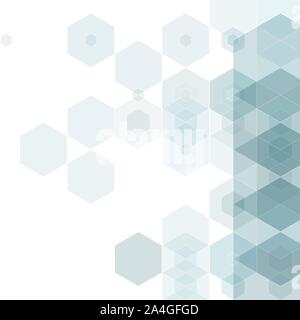 gray hexagons. background image polygonal style Stock Vector