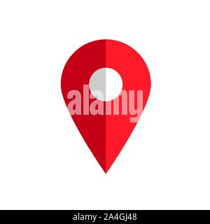 Placeholder flat symbol or location vector icon Stock Vector