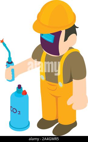 Car mechanic icon, isometric style Stock Vector