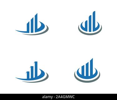 Business Finance professional logo template vector icon Stock Vector