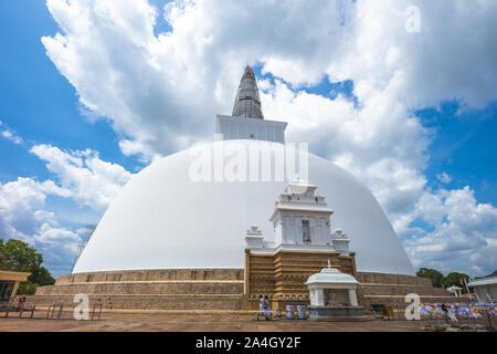 Ruwanwelisaya stupa at Anuradhapura , sri lanka Stock Photo