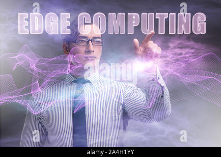 The concept of cloud edge and fog computing Stock Photo