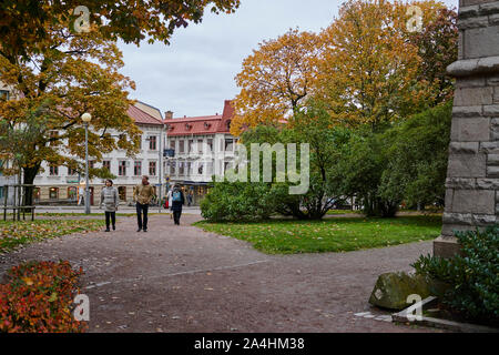 Autumn street scenes from Gothenburg Sweden Stock Photo