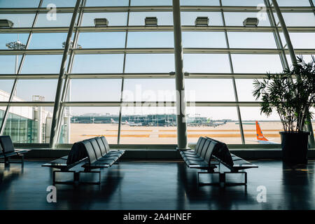 Incheon, Korea - November 20, 2018 : Incheon International Airport departure hall Stock Photo