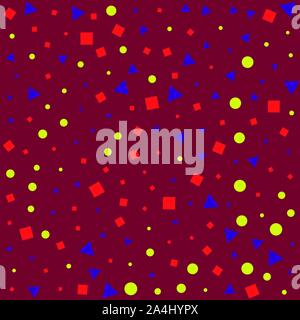 various geometric shapes. polygonal style. Stock Vector