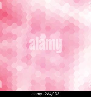 vector pink abstract hexagons. polygonal style. layout for advertising Stock Vector