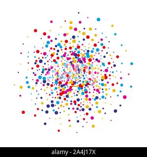 colored circles on a white background. Photo Frame. Celebration. vector background. Stock Vector