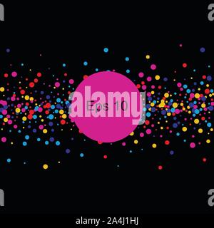 colored circles on a white background. Photo Frame. Celebration. vector background. Stock Vector