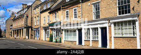 Street view in Oundle Town, Northamptonshire; England; UK Stock Photo