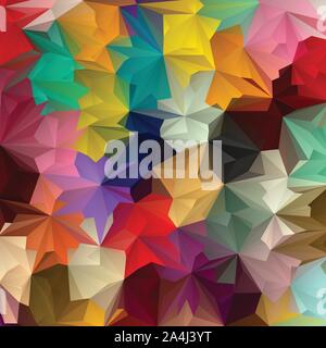 bright colored triangles. Abstract background. layout for advertising Stock Vector