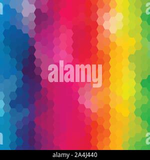 abstract geometric background. bright colored hexagons Stock Vector