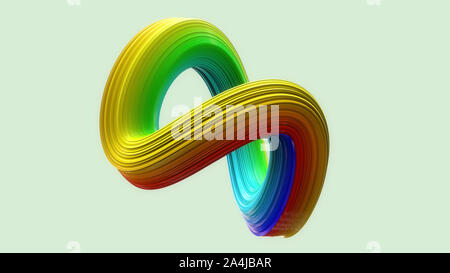 3d render. Abstract sculpture background Stock Photo