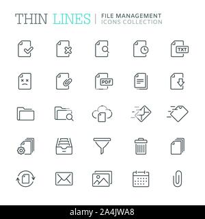 Collection of shopping related line icons. Vector eps8 Stock Vector