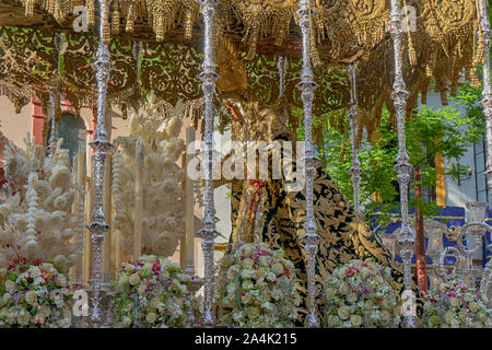 Holy Week of Seville, Virgen de la esperanza de Triana Stock Photo