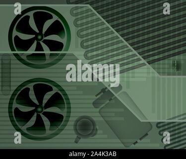 Futuristic abstract background. Vector illustration. Modern pattern Green Stock Vector