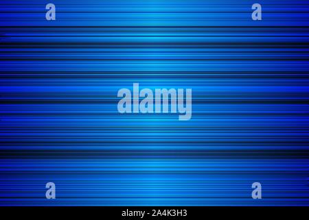 Glitch, abstract striped lined horizontal glowing background. Scan screen. Technological blue futuristic card with stripes. Vector illustration. Stock Vector