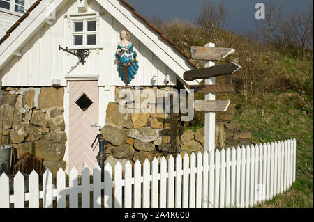 House Exterior, Europe; Flekkefjord; Hidra; Northern Europe, Scandinavia, Norway Stock Photo