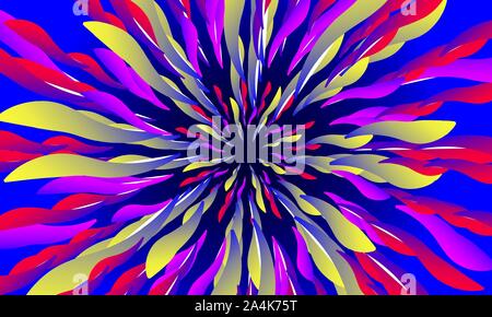 Circus background, carnival blue summer banner, fireworks flyer, template for sale poster, vector illustration Stock Vector