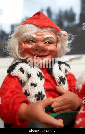 Santa doll with knitted scarf Stock Photo
