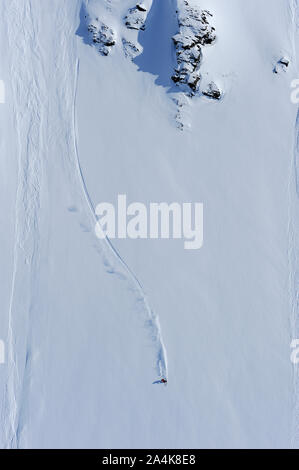 Randonne skiing in western part of Norway Stock Photo