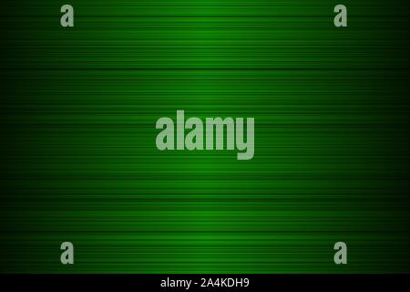 Glitch, abstract striped lined horizontal glowing background. Scan screen. Techno green futuristic card with stripes. Vector illustration. Stock Vector