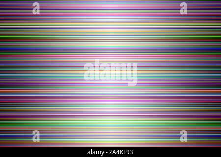 Glitch, abstract striped lined horizontal glowing background. Scan screen. Technology colorful futuristic card with stripes. Vector illustration. Stock Vector