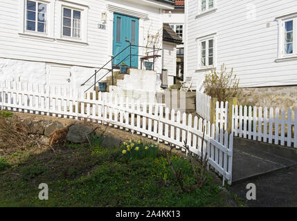 Residential Building, Europe; Flekkefjord; Hidra; Northern Europe, Scandinavia, Norway Stock Photo