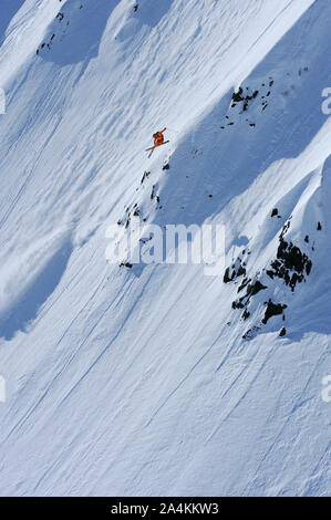 Randonne skiing in western part of Norway Stock Photo