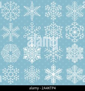 Snowflake vector set Stock Vector