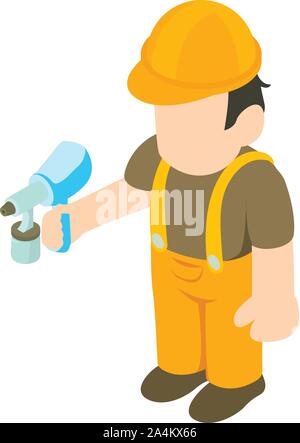 Decorator icon, isometric style Stock Vector