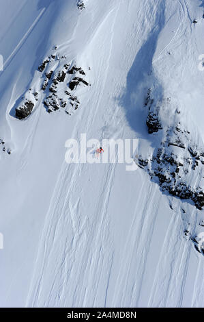 Randonne skiing in western part of Norway Stock Photo