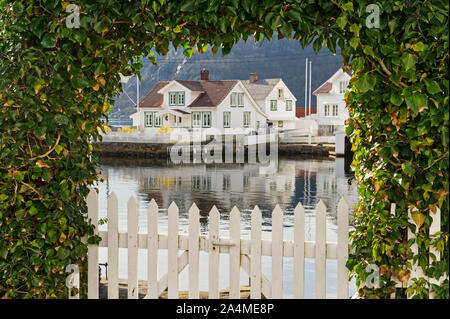 Residential Building, Europe; Flekkefjord; Hidra; Northern Europe, Scandinavia, Norway Stock Photo