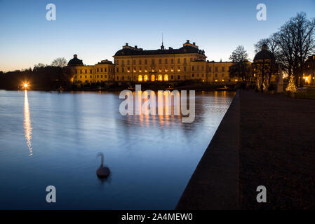 Wooden cottage in winter scenery Stock Photo