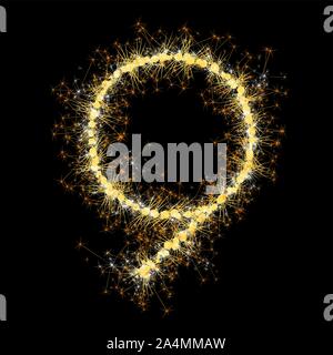 glittering sparks numbers Stock Vector