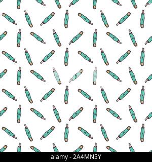 Zombie finger seamless pattern. Halloween party zombie hand concept. Art vector illustration. Stock Vector