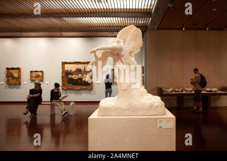 Rodin 'The Blessings' Marble sculpture 1900  at Gulbenkian Museum, Lisbon - Portugal Stock Photo